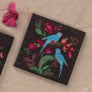 Kanha Bird Coasters - Charcoal