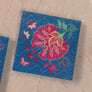 Kanha Flora Coasters - Blue