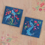 Kanha Bird Coaster - Blue