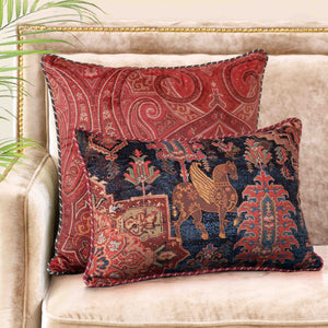 Kashmir Buta Cushion Cover - Rust