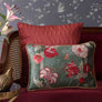Anar Bagh Cushion Cover- Green Slim