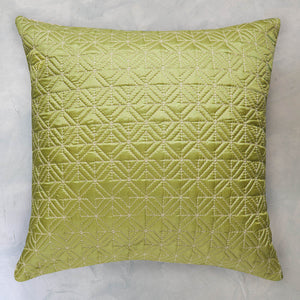 Jaal Quilted Reversible Bedcover Set Green