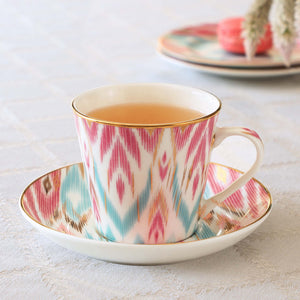 Bagh e Ikat Tea Cup & Saucer