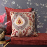 Bokhara Ikat Embroidered Cushion Cover