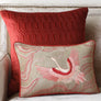Celestial Crane Cushion Cover - Beige Slim