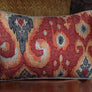 Eternal Ikat Accent Embroidery Cushion Cover - Rust Slim