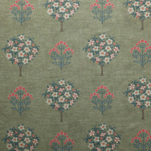 Flowering Grove Fabric - Green