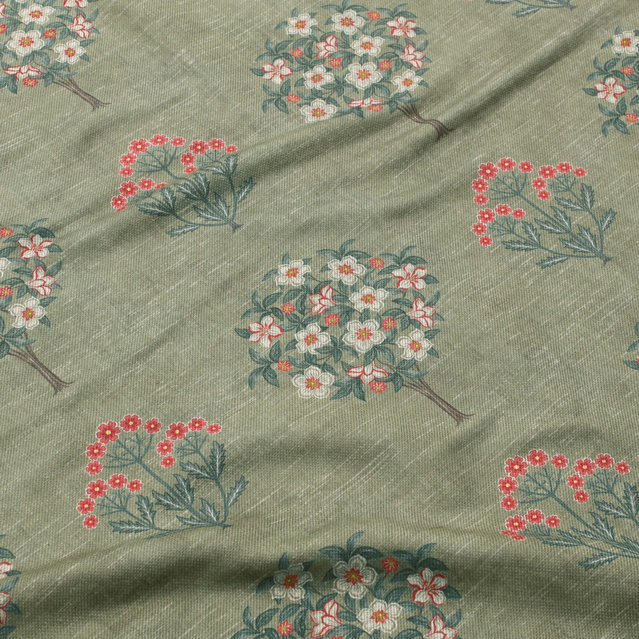 Flowering Grove Fabric - Green