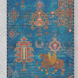 Samarkand Kilim Table Runner - Blue