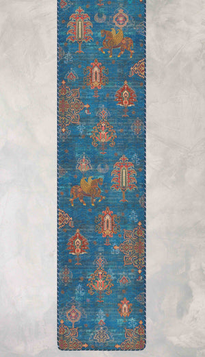 Samarkand Kilim Table Runner - Blue