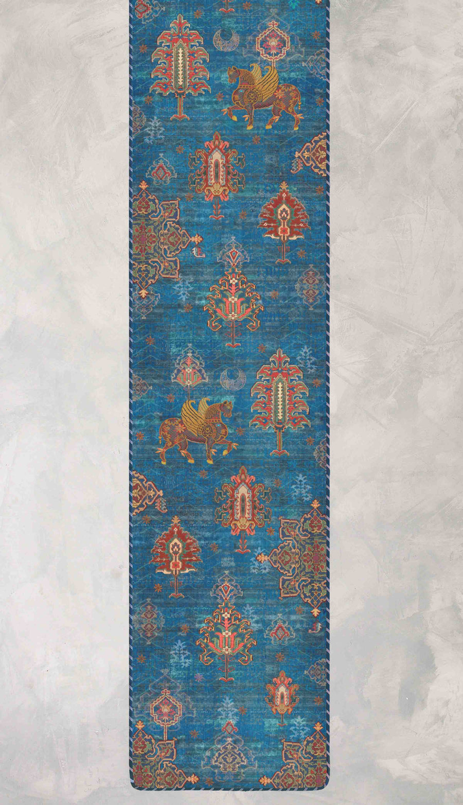 Samarkand Kilim Table Runner - Blue