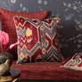 Imperial Ikat Embroidered Cushion Cover