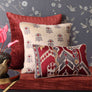 Imperial Ikat Embroidered Cushion Cover - Lumbar