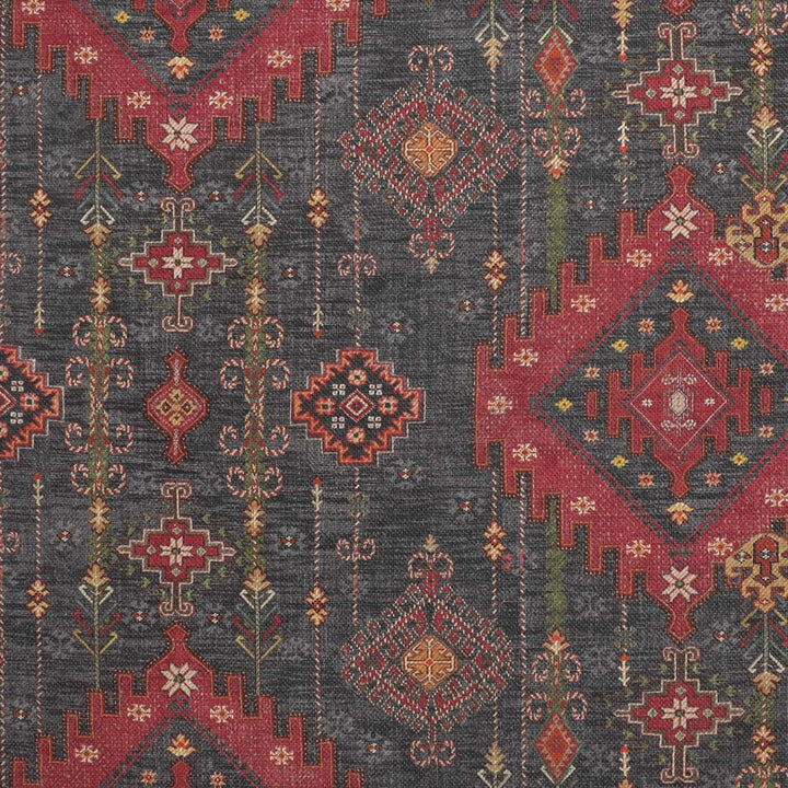 Kilim Fabric - Charcoal