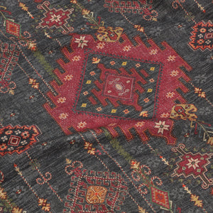 Kilim Fabric - Charcoal