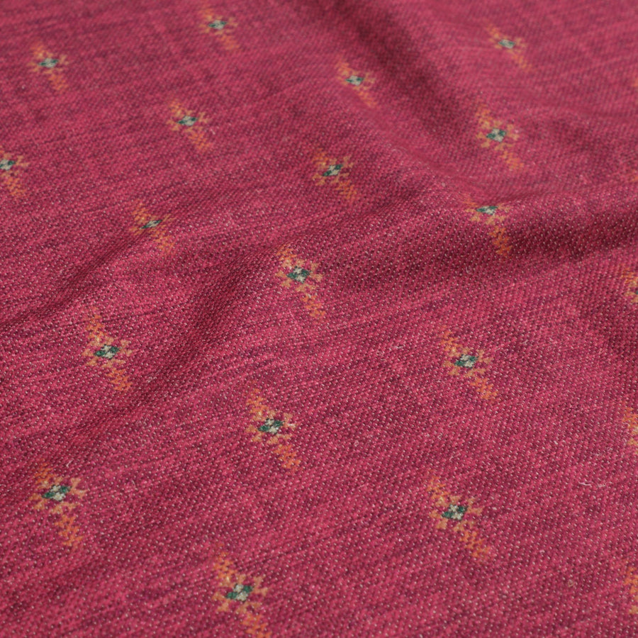 Kilim Star Fabric - Red