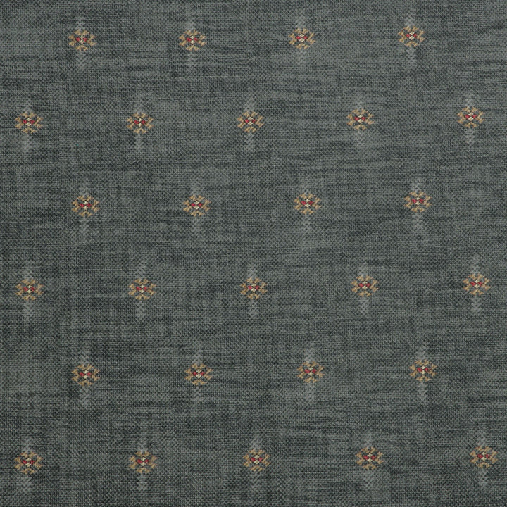 Kilim Star Fabric - Charcoal