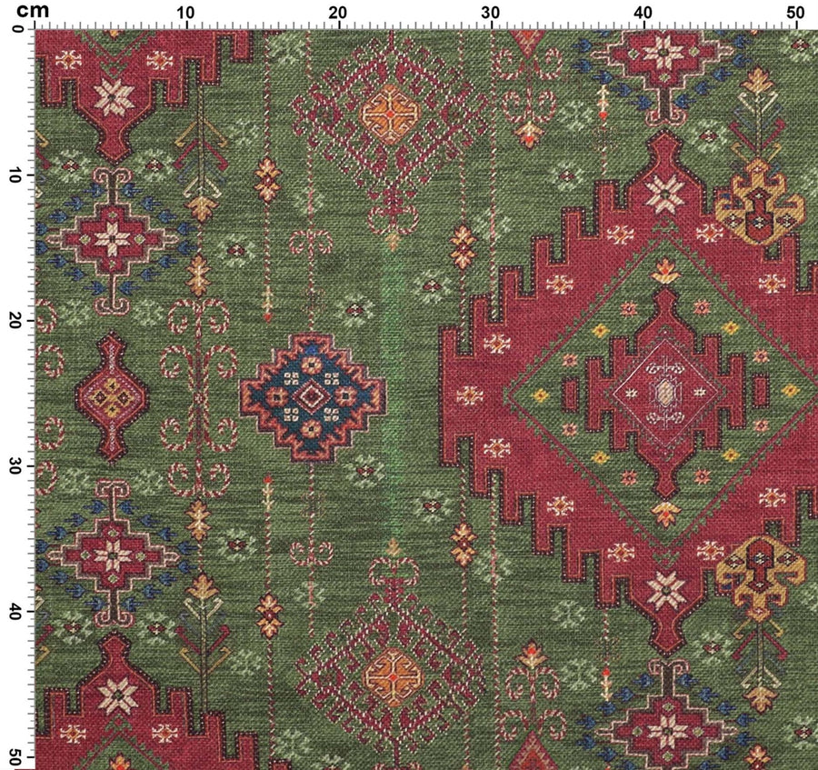 Kilim Fabric - Green