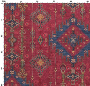 Kilim Fabric - Red