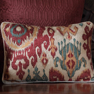 Moon Ikat Embellished Cushion Cover - Slim
