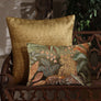 Leopard Embroidered Cushion Cover - Green Slim