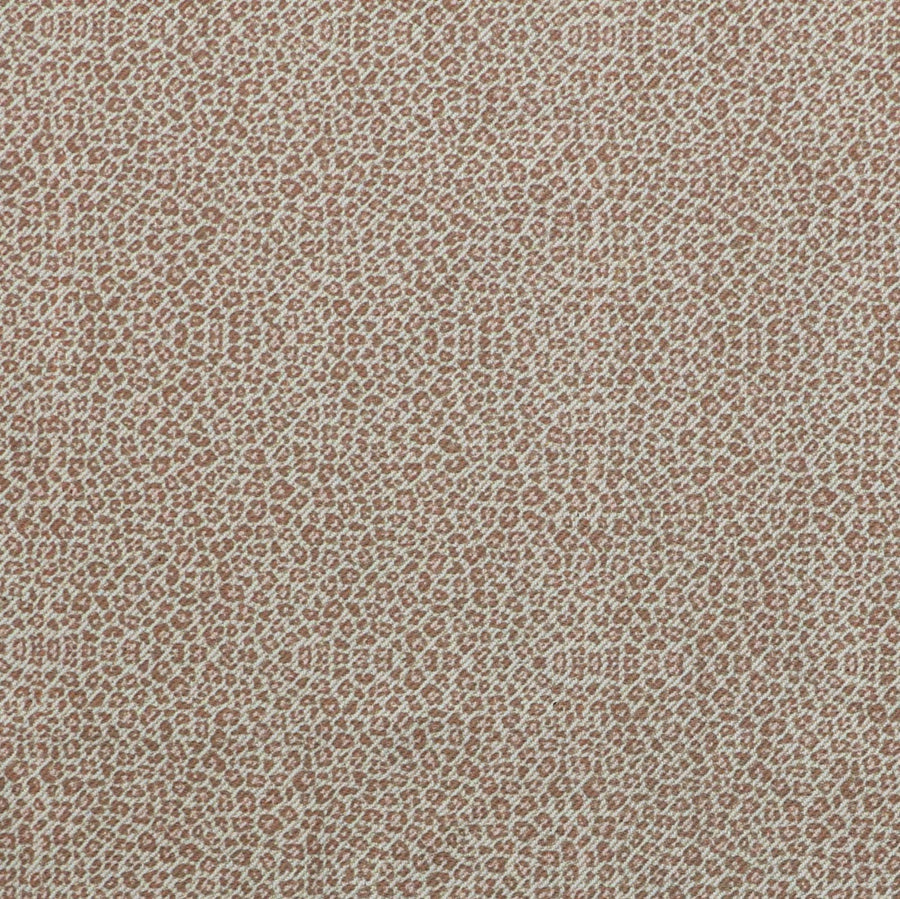 Leopard Rosette Fabric - Cream