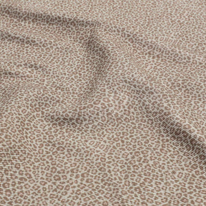 Leopard Rosette Fabric - Cream