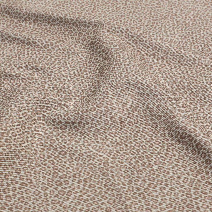 Leopard Rosette Fabric - Cream