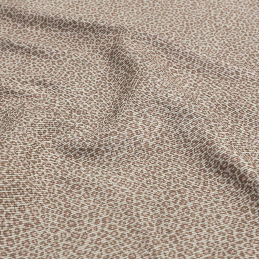 Leopard Rosette Fabric - Cream