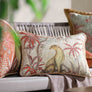 Vanya Leopard Embellished Cushion - Cream Slim