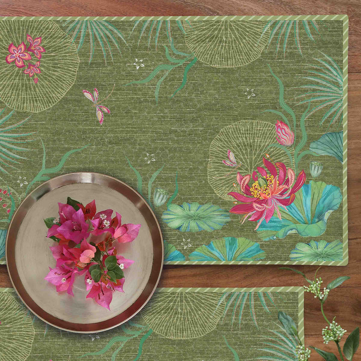 Padma Table Mat - Green