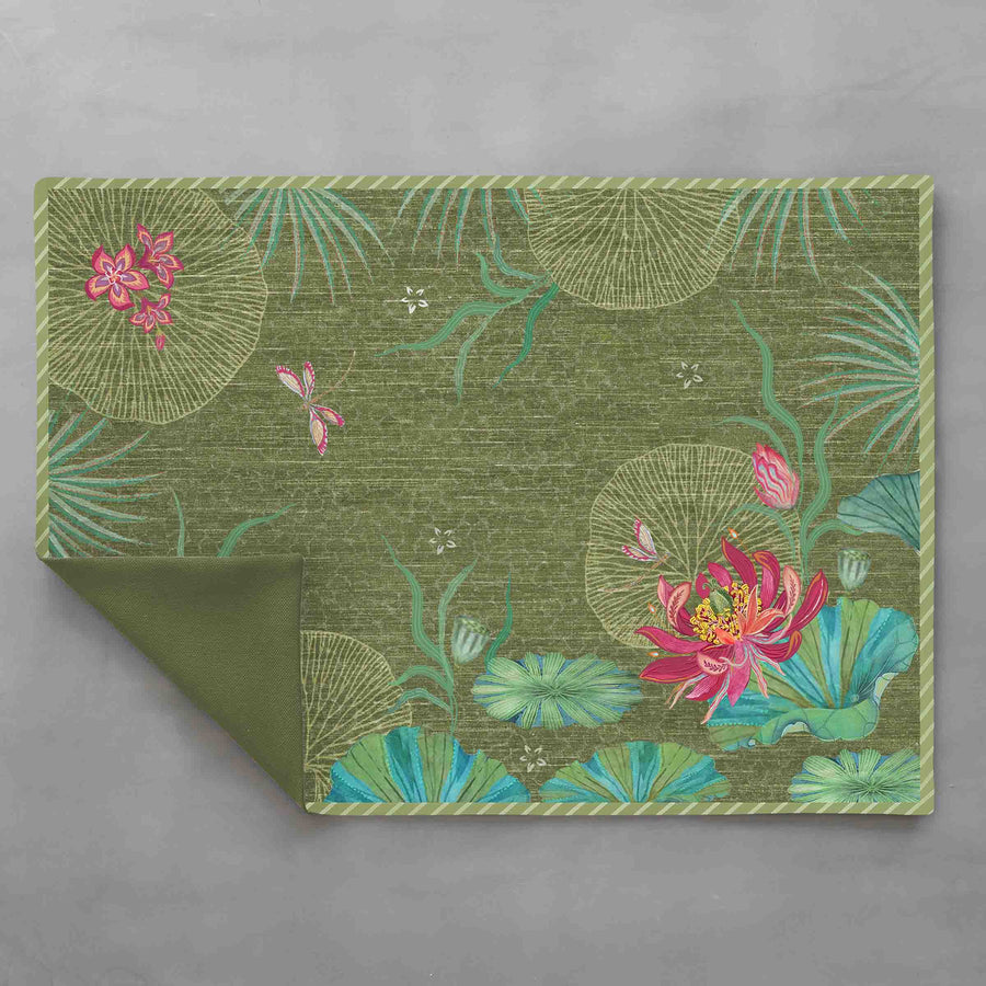 Padma Table Mat - Green