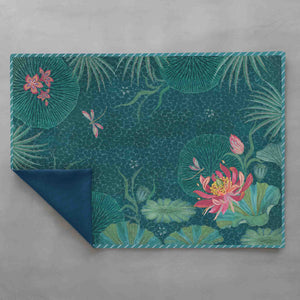 Padma Table Mat - Aqua