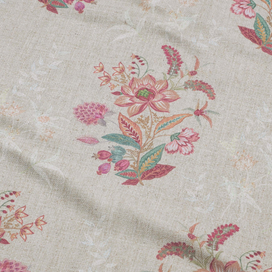 Lotus Blossom Fabric - Cream