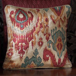 Moon Ikat Embellished Cushion Cover