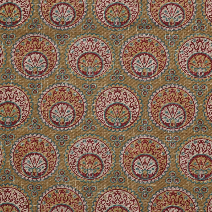 Sample Ottoman Moon Fabric - Mustard
