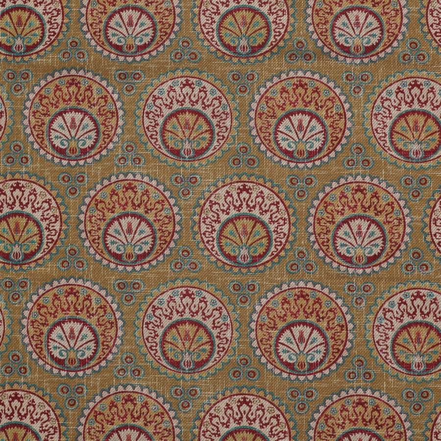 Ottoman Moon Fabric - Mustard