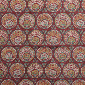 Ottoman Moon Fabric - Ruby