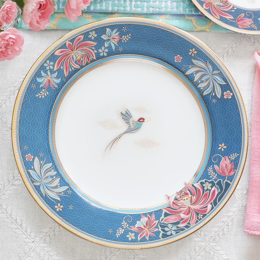 Padma Lotus Blue Dinner Set - 20 pc