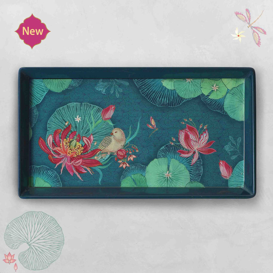 Padma Enamel Tray - Slim