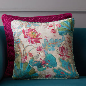 Padma Lotus Cushion Cover - Cream