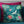 Padma Crane Cushion Cover - Aqua