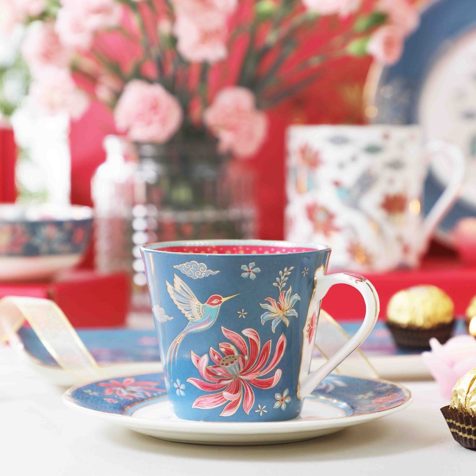 Buy Padma Tea Cup & Tea Plate At Kainaat Design