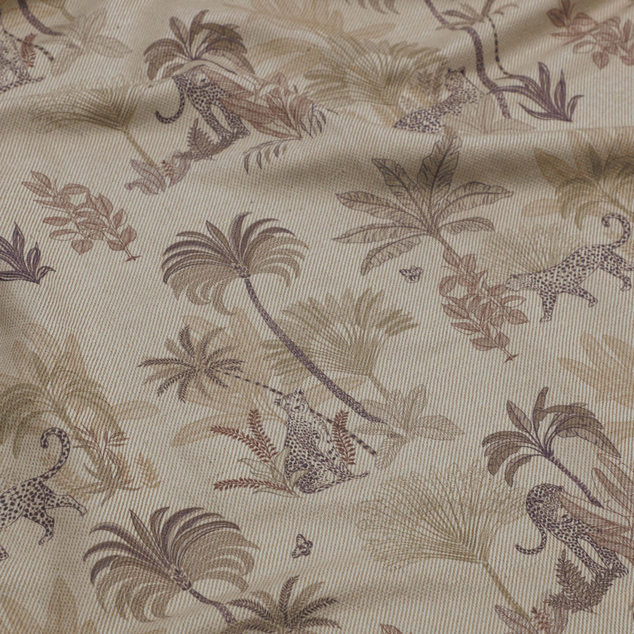 Periyar Leopard Fabric - Cream