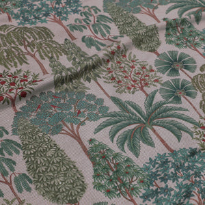 Pichwai Forest Fabric - Ivory