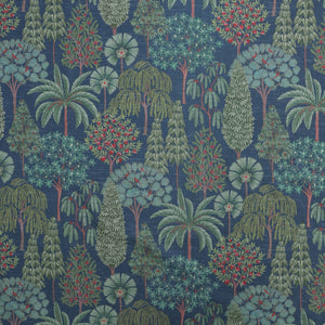 Pichwai Forest Fabric - Blue