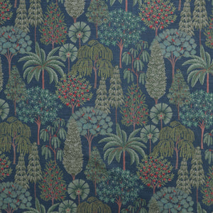 Sample Pichwai Forest Fabric - Blue
