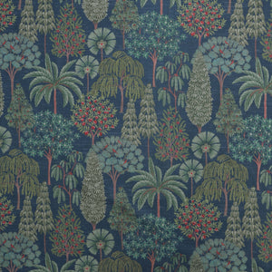 Pichwai Forest Fabric - Blue