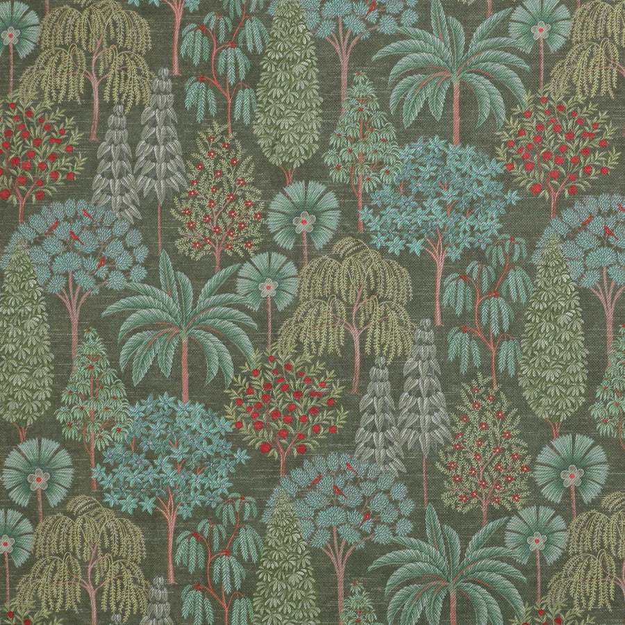 Sample Pichwai Forest Fabric - Green