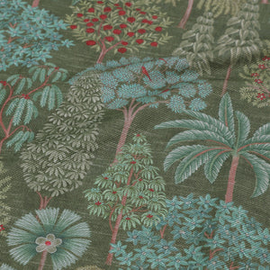 Pichwai Forest Fabric - Green